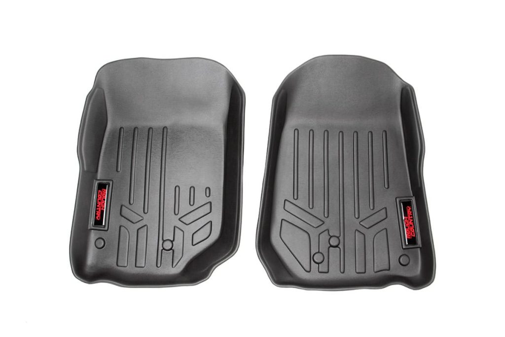 Rough Country Floor Mats Front Jeep Wrangler TJ (97-06)/Wrangler Unlimited (04-06)