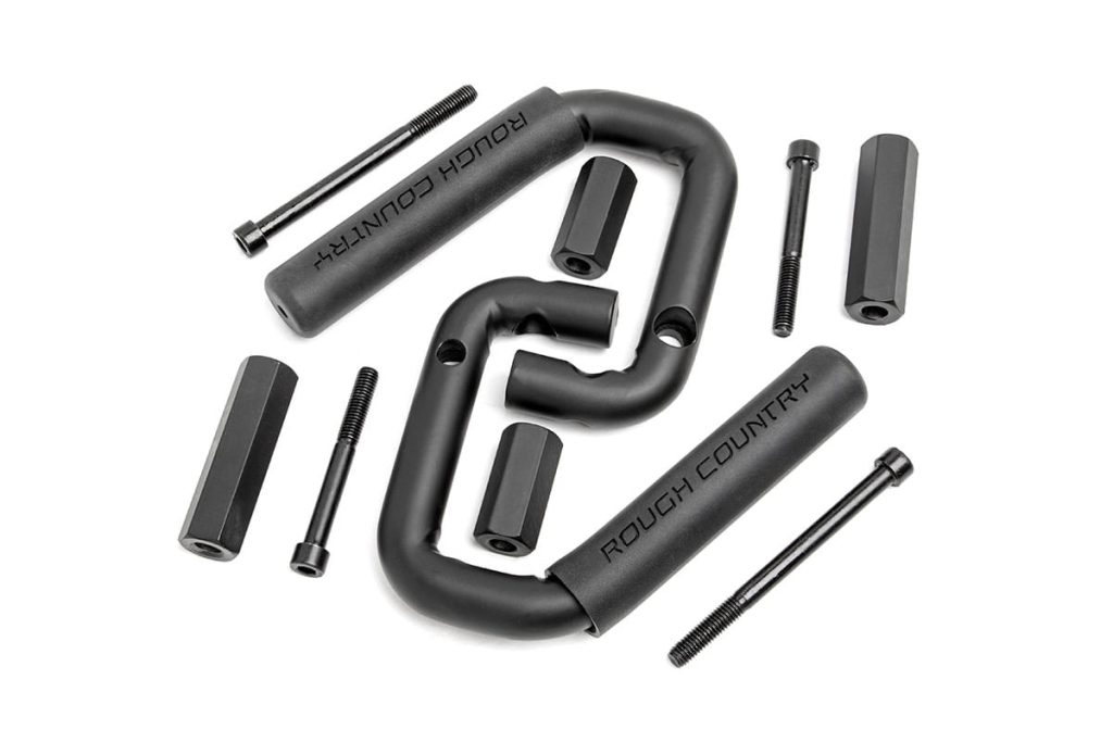 Rough Country Grab Handles Steel Front Black Jeep Wrangler JK/Wrangler Unlimited (07-18)