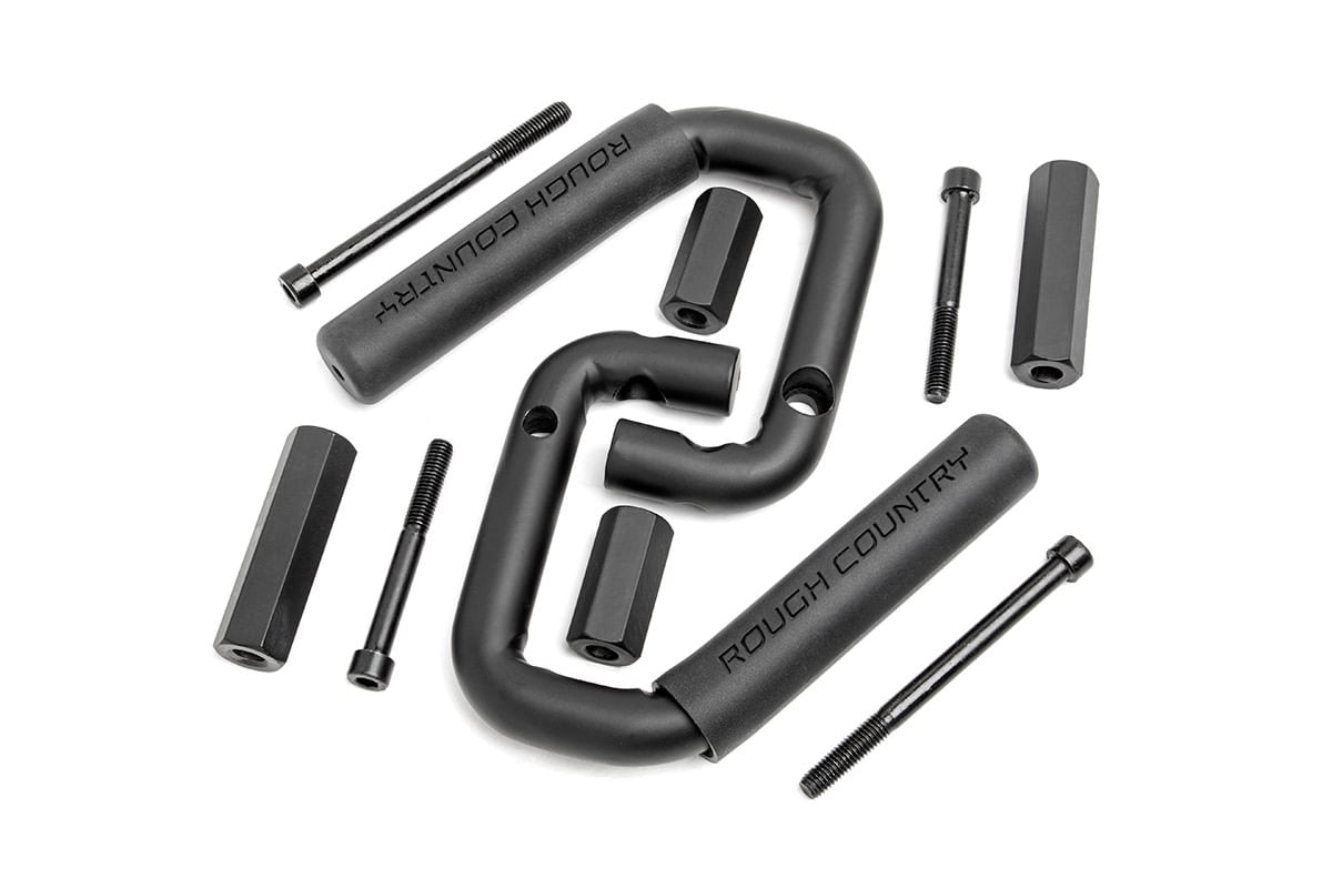 Rough Country Grab Handles Steel Front Black Jeep Wrangler JK/Wrangler Unlimited (07-18)