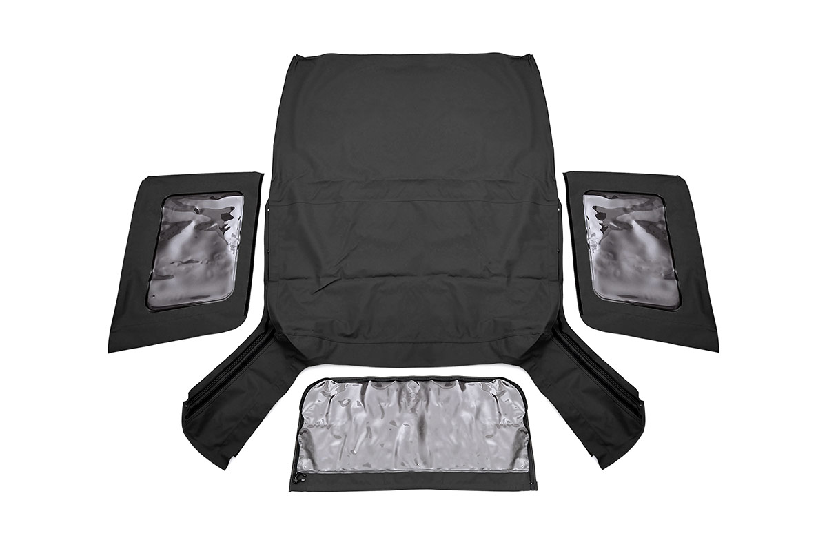 Rough Country Soft Top Replacement Black 2 Door Jeep Wrangler JK 4WD (2007-2009)