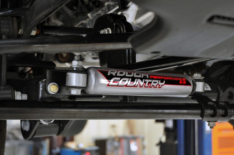 Rough Country Steering Stabilizer Relocation Bracket Jeep Wrangler JK/Wrangler Unlimited (07-18)