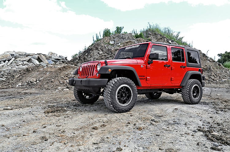 Rough Country 2.5 Inch Lift Kit Spacers Jeep Wrangler JK/Wrangler Unlimited (2007-2018)