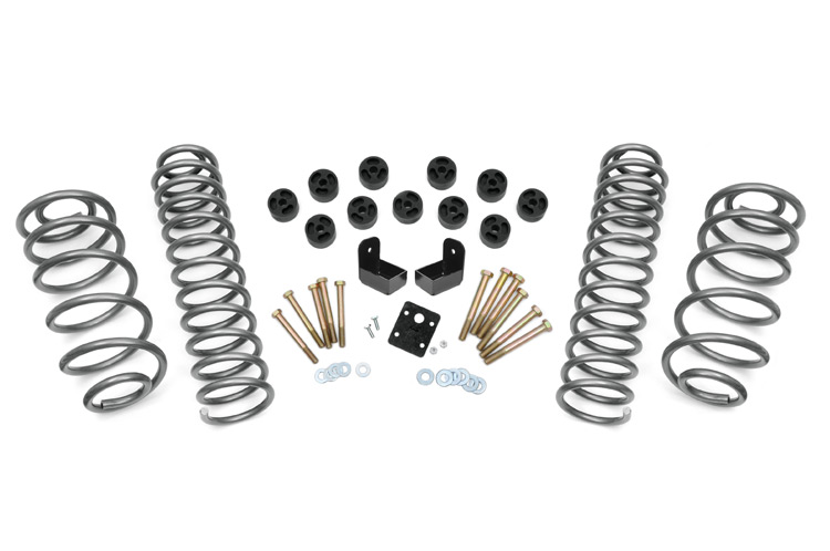 Rough Country 3.75 Inch Lift Kit Combo 6 Cyl Jeep Wrangler TJ (97-06)/Wrangler Unlimited (04-06)