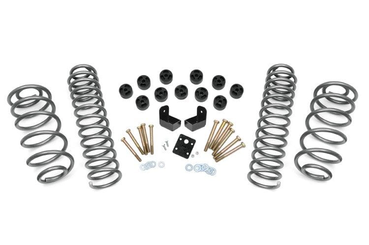 Rough Country 3.75 Inch Lift Kit Combo 4 Cyl Jeep Wrangler TJ (97-06)/Wrangler Unlimited (04-06)