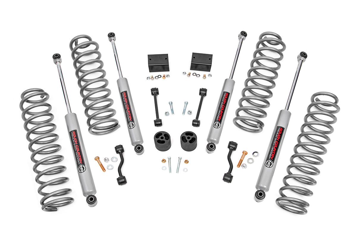 Rough Country 2.5 Inch Lift Kit Coils Jeep Wrangler Unlimited 4WD (2024-2026)
