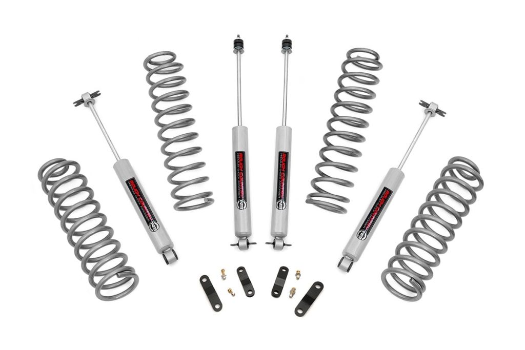 Rough Country 2.5 Inch Lift Kit Coils Jeep Wrangler Unlimited 2WD/4WD (2007-2018)