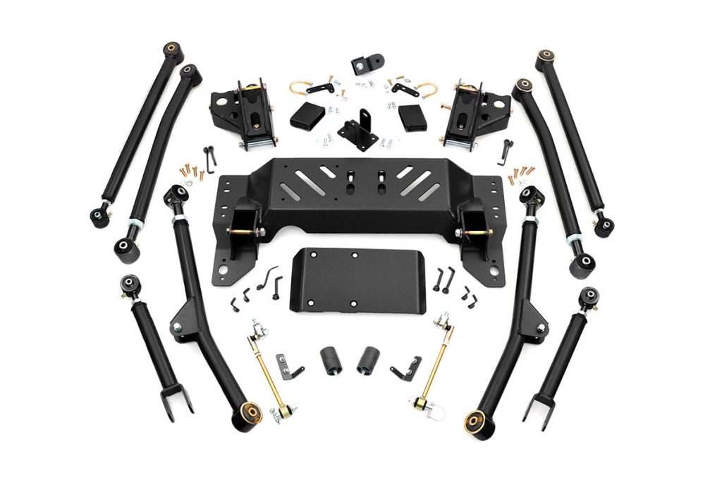 Rough Country Long Arm Upgrade Kit 4 Inch Lift Jeep Grand Cherokee ZJ 4WD (1993-1998)