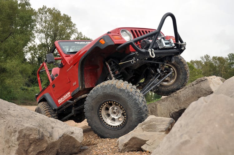 Rough Country 6 Inch Lift Kit Long Arm M1 Jeep Wrangler TJ 4WD (1997-2006)
