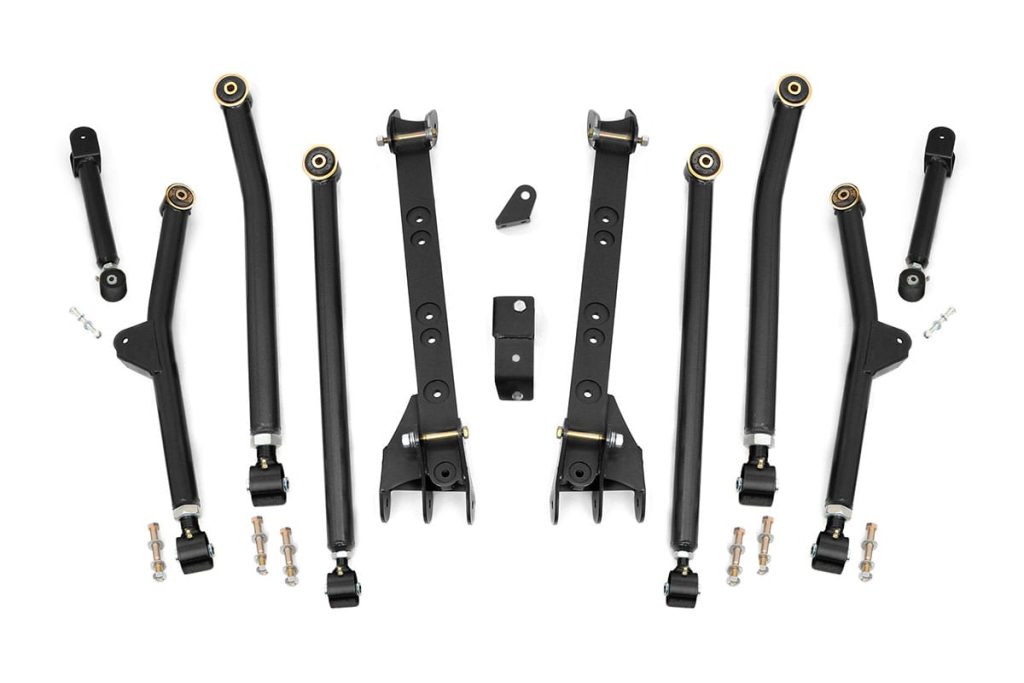 Rough Country Long Arm Upgrade Kit 4-6 Inch Lift Jeep Wrangler TJ 4WD (1997-2006)