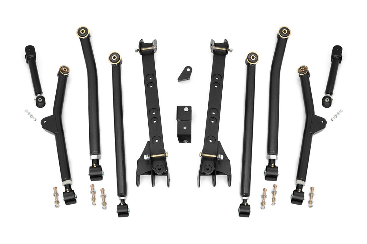 Rough Country Long Arm Upgrade Kit 4-6 Inch Lift Jeep Wrangler TJ 4WD (1997-2006)