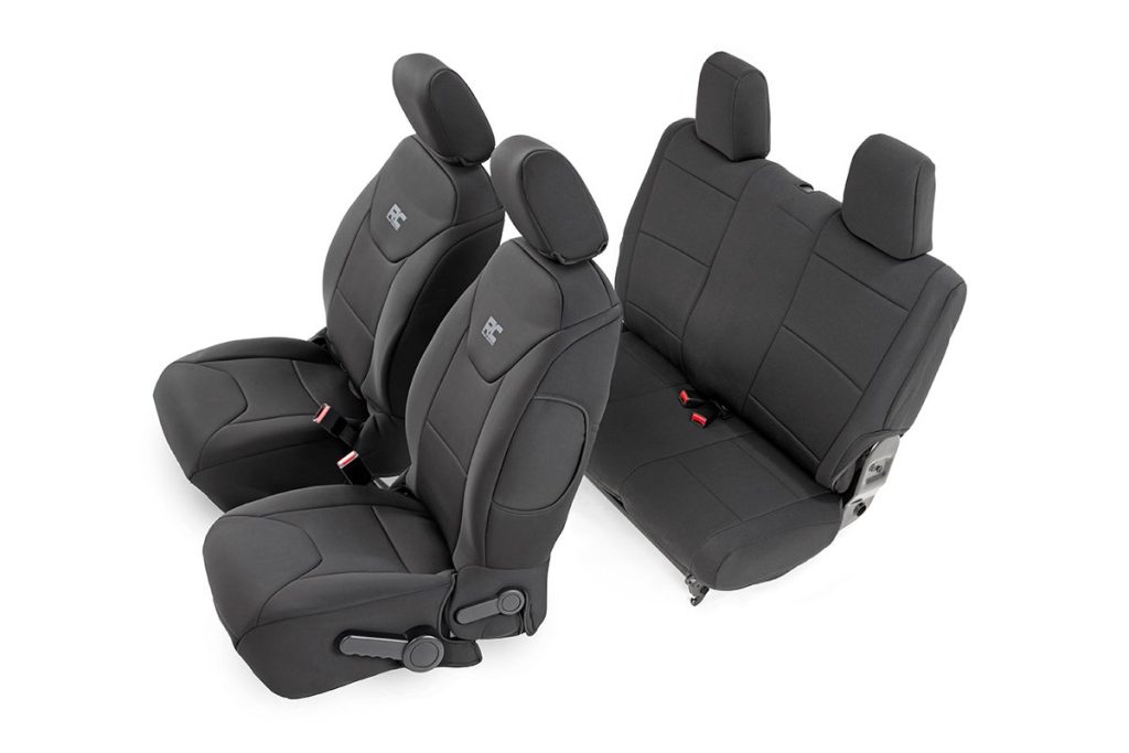 Rough Country Seat Covers Front and Rear Jeep Wrangler JK 4WD (2011-2012)