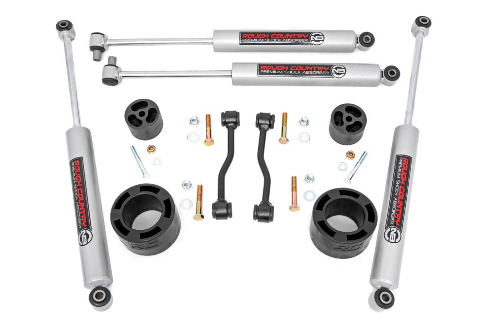 Rough Country 2.5 Inch Leveling Kit Spacers N3 Jeep Gladiator JT 4WD (2020-2023)
