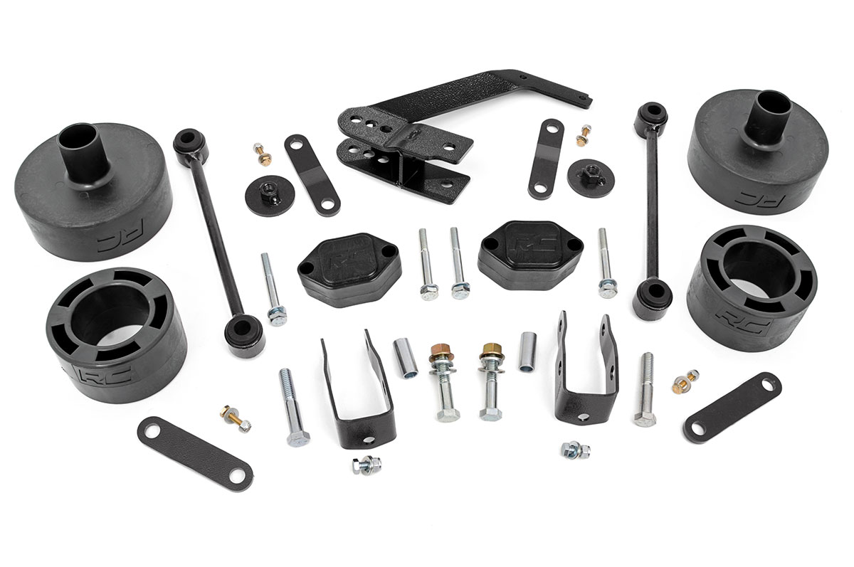 Rough Country 2.5 Inch Lift Kit Spacers Series II Jeep Wrangler JK/Wrangler Unlimited (07-18)