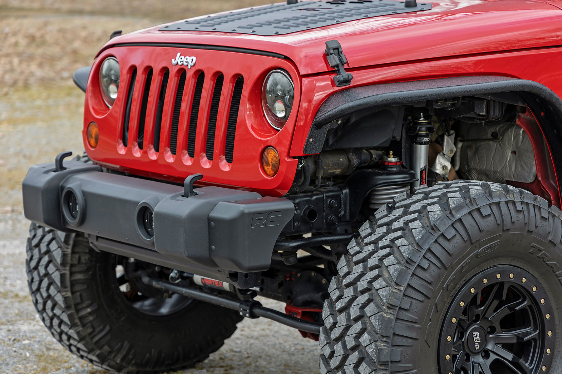 Rough Country Front Bumper Caps Jeep Wrangler JK/Wrangler Unlimited (2007-2018)