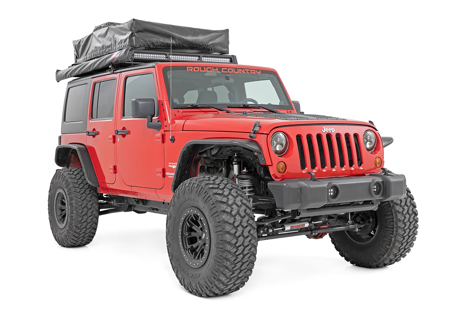 Rough Country Front Bumper Caps Jeep Wrangler JK/Wrangler Unlimited (2007-2018)