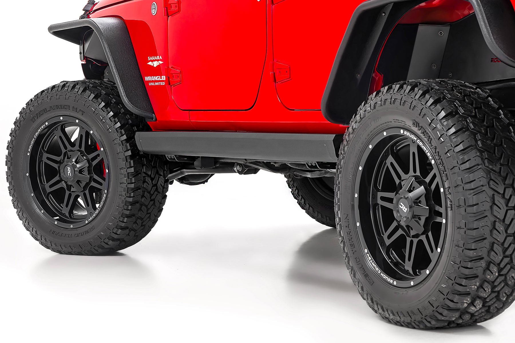 Rough Country Power Running Boards Dual Electric Motor 4 Door Jeep Wrangler Unlimited (07-18)