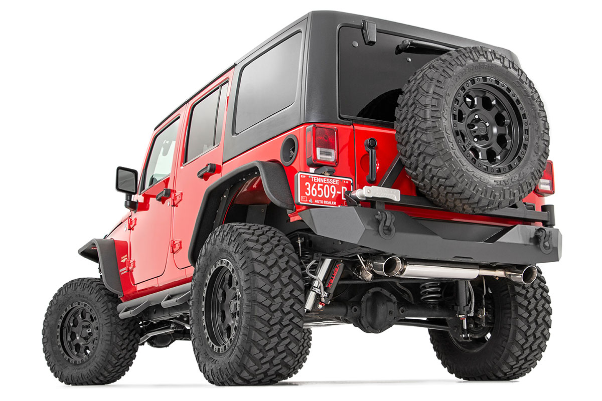 Rough Country Rear Bumper Rock Crawler Tire Carrier Jeep Wrangler JK/Wrangler Unlimited (07-18)