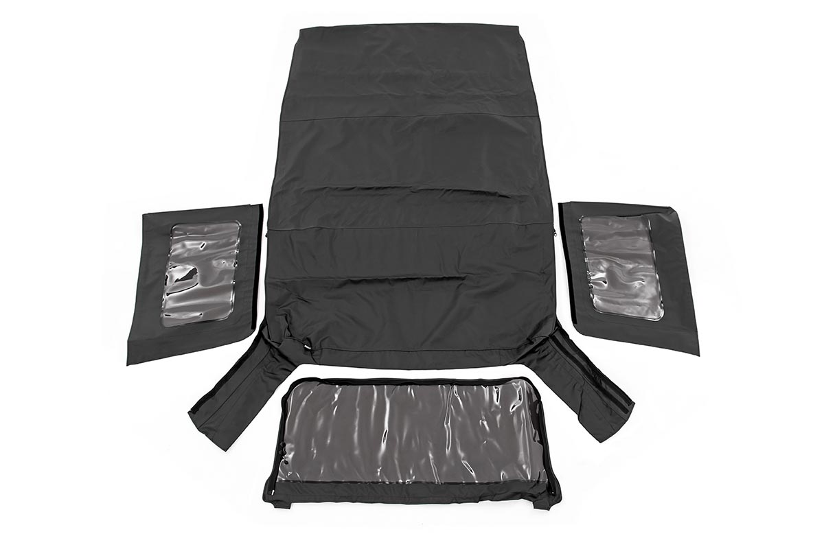 Rough Country Soft Top Replacement Black 4 Door Jeep Wrangler Unlimited (10-18)
