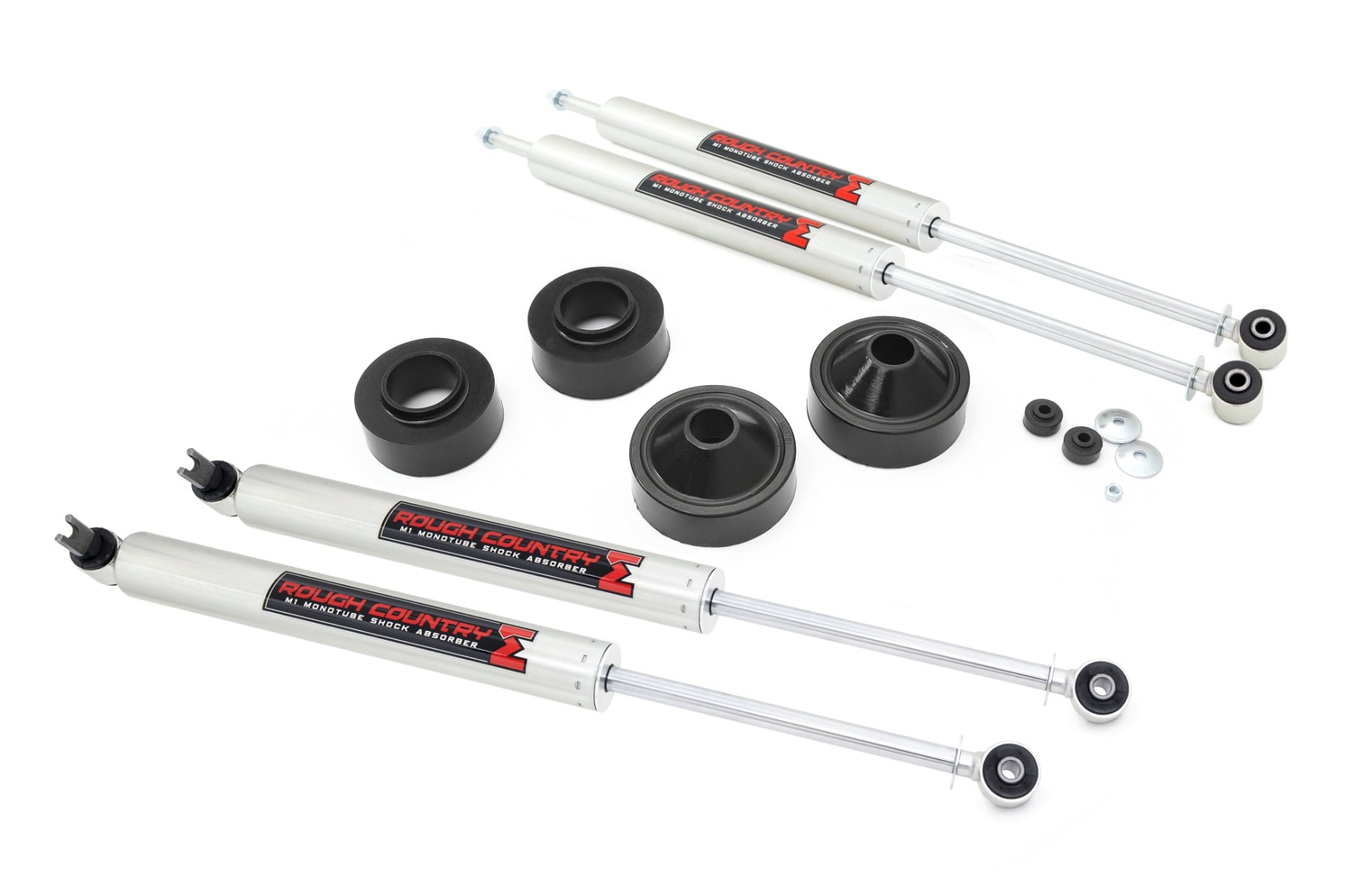 Rough Country 1.75 Inch Lift Kit M1 Jeep Wrangler JK/Wrangler Unlimited (2007-2018)