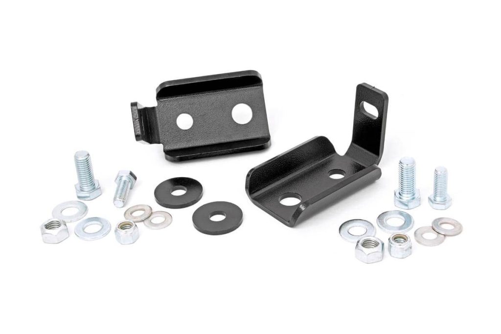 Rough Country Shock Relocation Brackets Front Jeep Wrangler JK/Wrangler Unlimited (07-18)