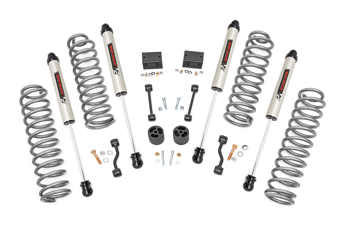 Rough Country 2.5 Inch Lift Kit Coils V2 Jeep Wrangler Unlimited Rubicon 4WD (18-23)