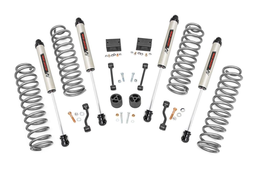 Rough Country 2.5 Inch Lift Kit Coils V2 Jeep Wrangler Unlimited 4WD (2018-2023)
