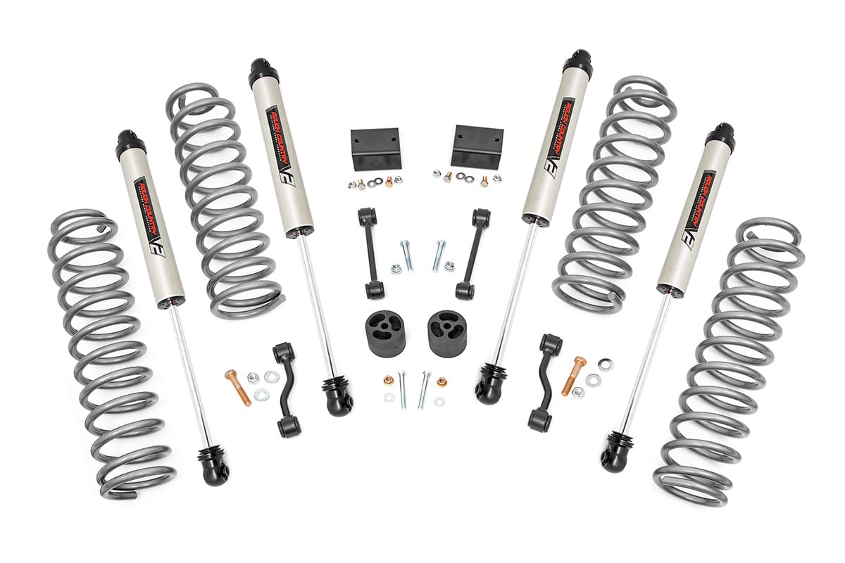 Rough Country 2.5 Inch Lift Kit Coils V2 Jeep Wrangler Unlimited 4WD (2018-2023)