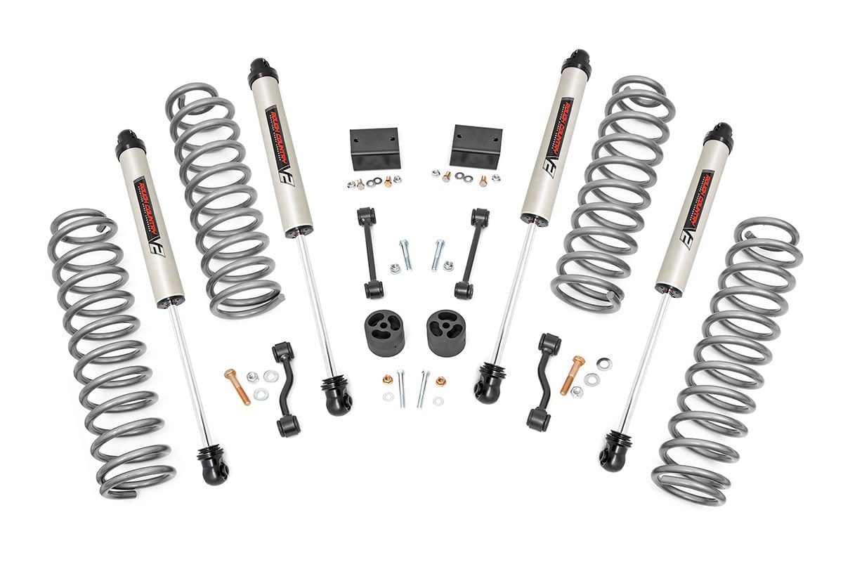 Rough Country 2.5 Inch Lift Kit Coils V2 Jeep Wrangler Unlimited 4WD (2024-2026)