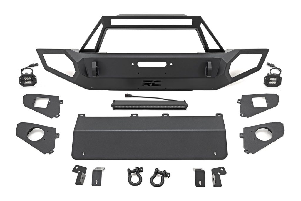 Rough Country Front Winch Bumper Jeep Gladiator JT/Wrangler JK & JL/Wrangler Unlimited