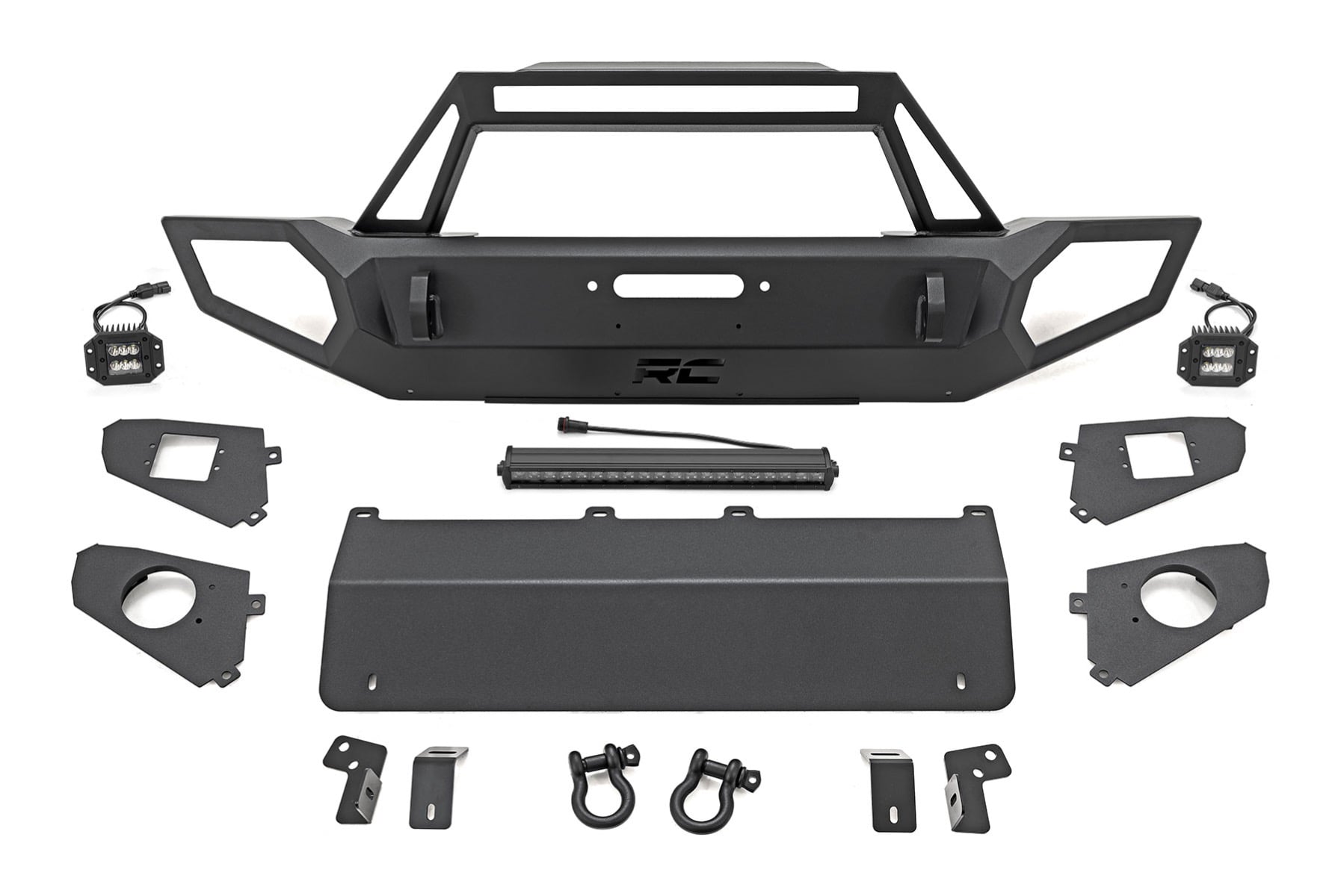 Rough Country Front Winch Bumper Jeep Gladiator JT/Wrangler JK & JL/Wrangler Unlimited