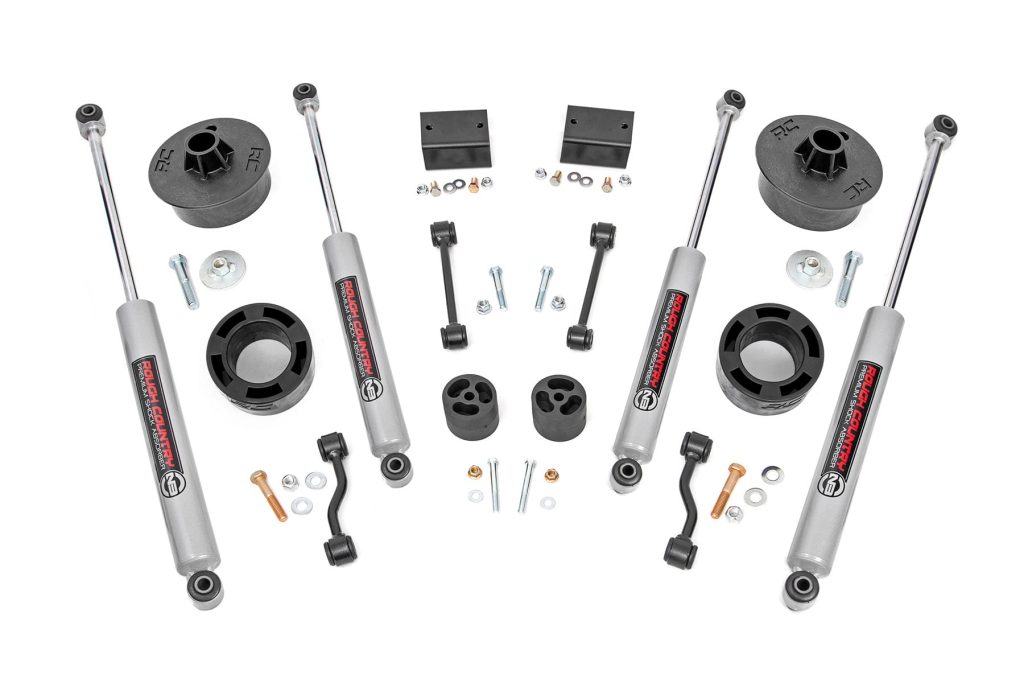 Rough Country 2.5 Inch Lift Kit Spacers N3 Jeep Wrangler JL (18-23)/Wrangler Unlimited (18-23)