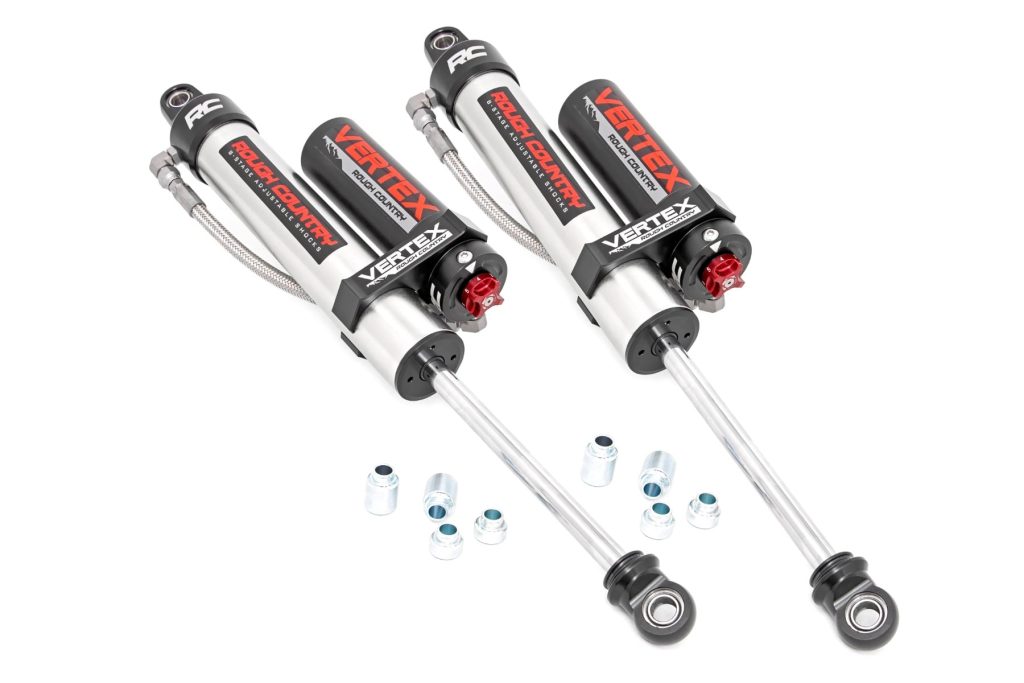 Rough Country Vertex 2.5 Reservoir Rear Shocks 6″ Jeep Wrangler JL (18-24)