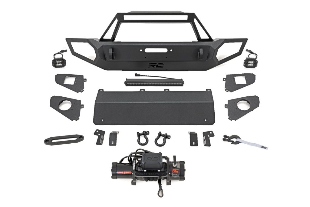 Rough Country Front Winch Bumper 9500S Jeep Gladiator JT/Wrangler JK & JL/Wrangler Unlimited 4WD