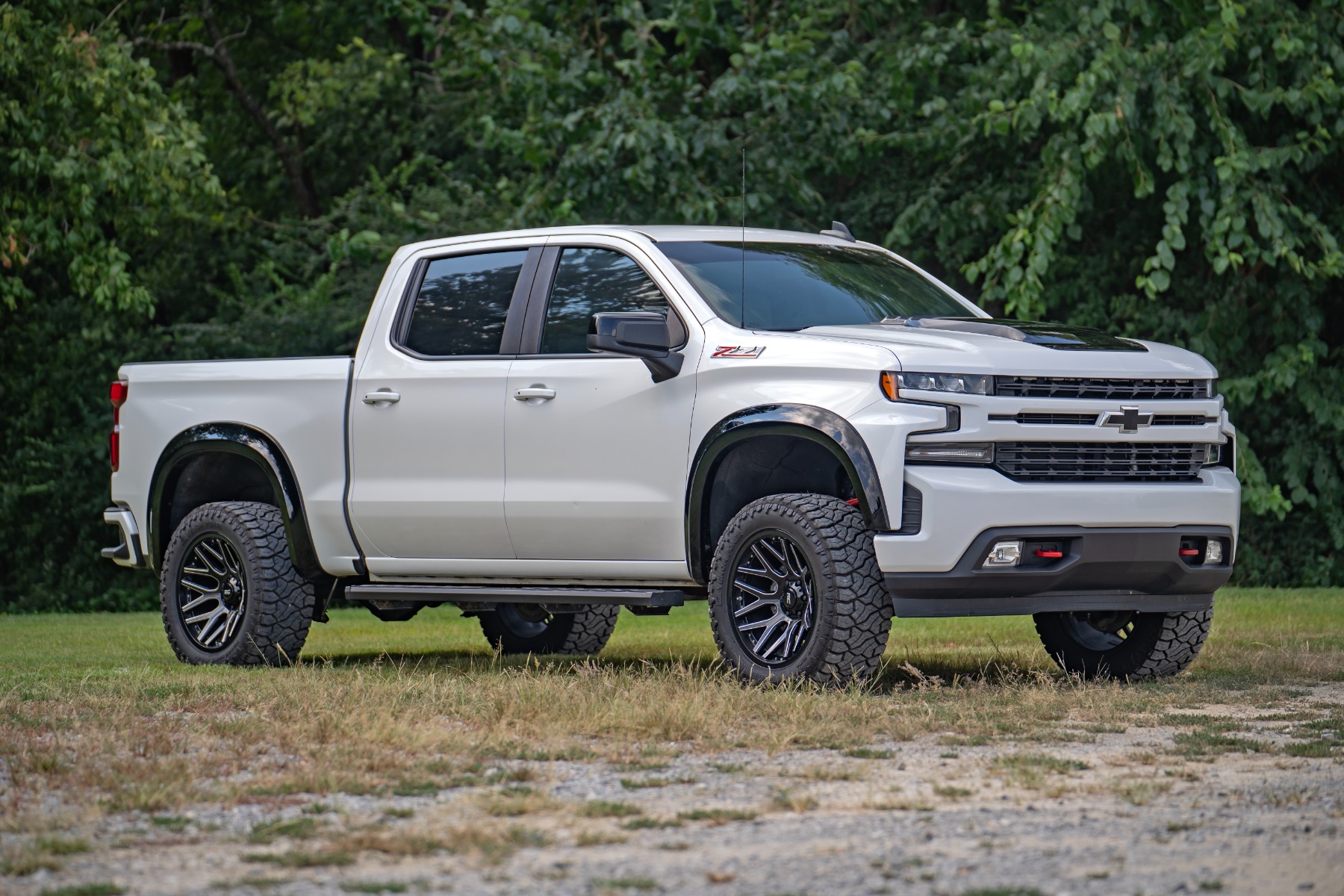 Rough Country Hood Scoop GNO Slate Gray Chevy Silverado 1500 2WD/4WD (2019-2026)