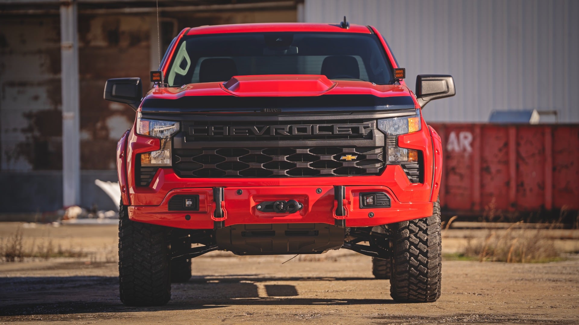 Rough Country Hood Protector Gloss Black Chevy Silverado 1500 2WD/4WD (2019-2026)