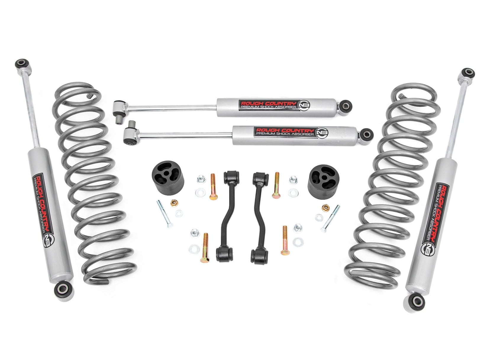 Rough Country 2.5 Inch Leveling Kits Springs Jeep Gladiator JT 4WD (2020-2023)