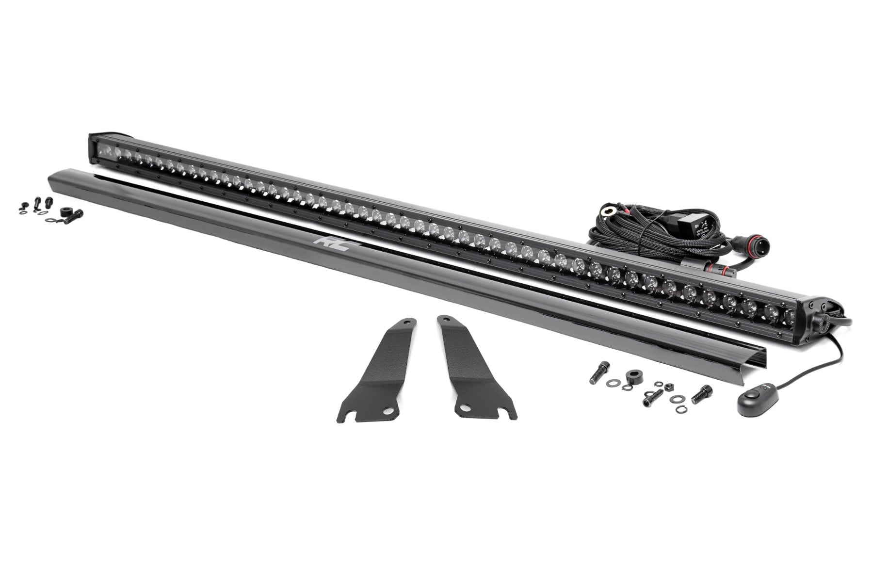 Rough Country LED Light Kit Cage Mount 50″ Black Single Row Kawasaki Teryx 1000/Teryx 800