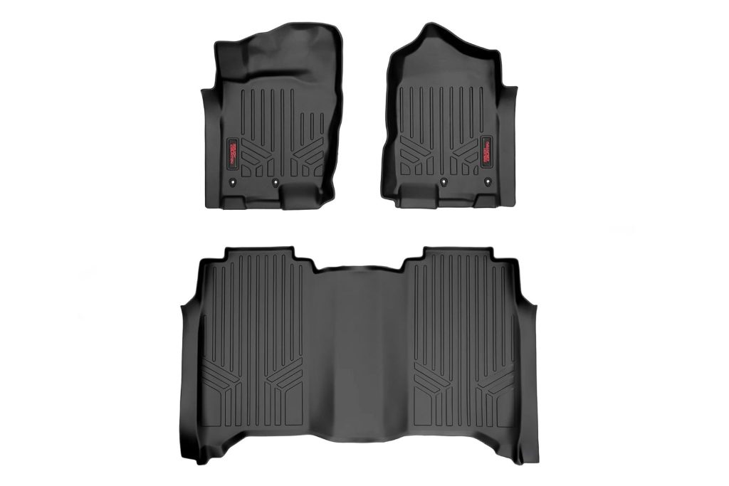 Rough Country Floor Mats FR & RR Crew Cab Nissan Titan (17-24)/Titan XD (16-24)