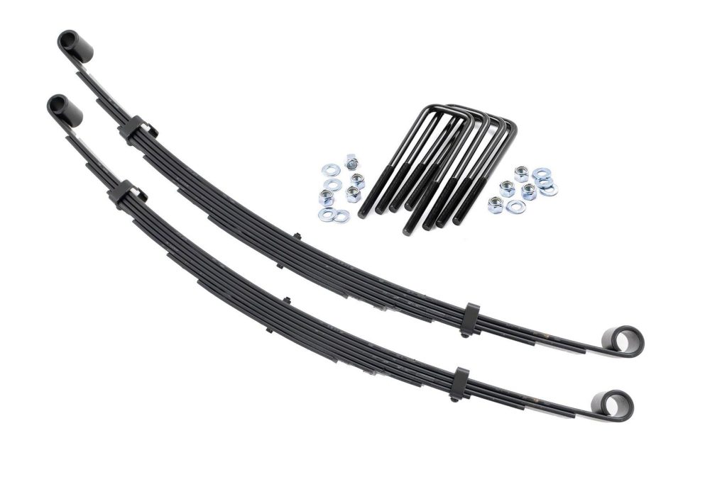Rough Country Front Leaf Springs 4″ Lift Pair Ford F-250 4WD (1977-1979)