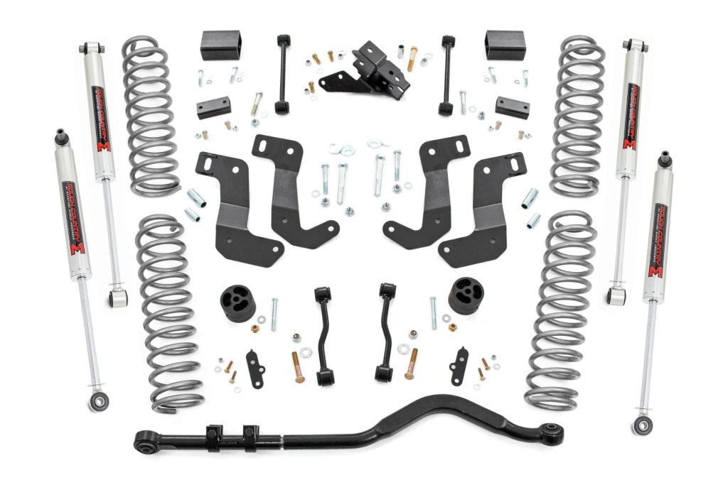 Rough Country 3.5 Inch Lift Kit C/A Drop Stage 1 M1 Jeep Wrangler Unlimited (18-23)