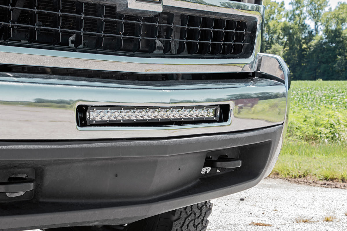 Rough Country LED Light Mount Bumper 20″ Chevy Silverado 1500 (07-13)/Silverado 2500 HD (07-10)