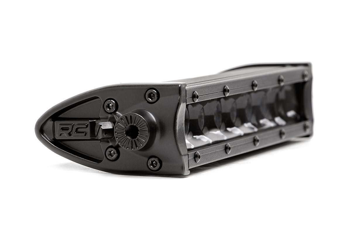Rough Country 8 Inch Black Series LED Light Bar Single Row Pair