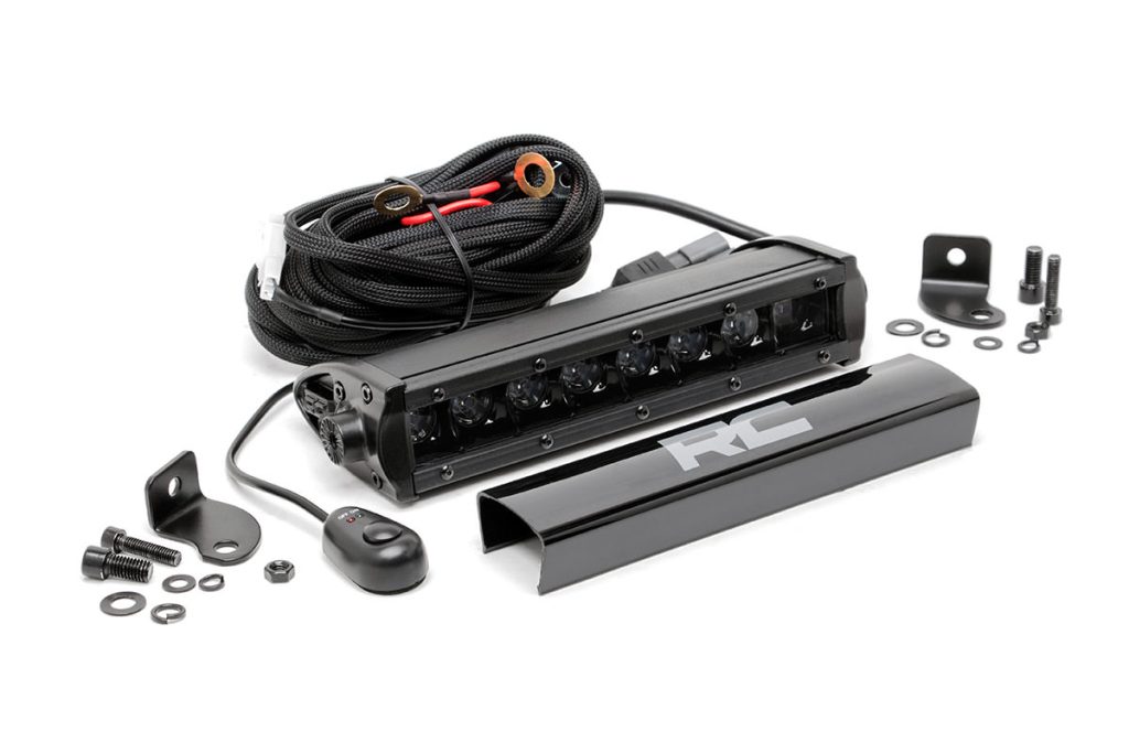 Rough Country 8 Inch Black Series LED Light Bar Single Row