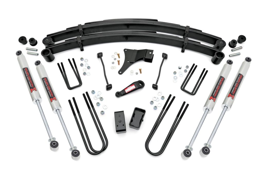 Rough Country 4 Inch Lift Kit Rear Blocks M1 Ford F-250/F-350 Super Duty 4WD (1999)