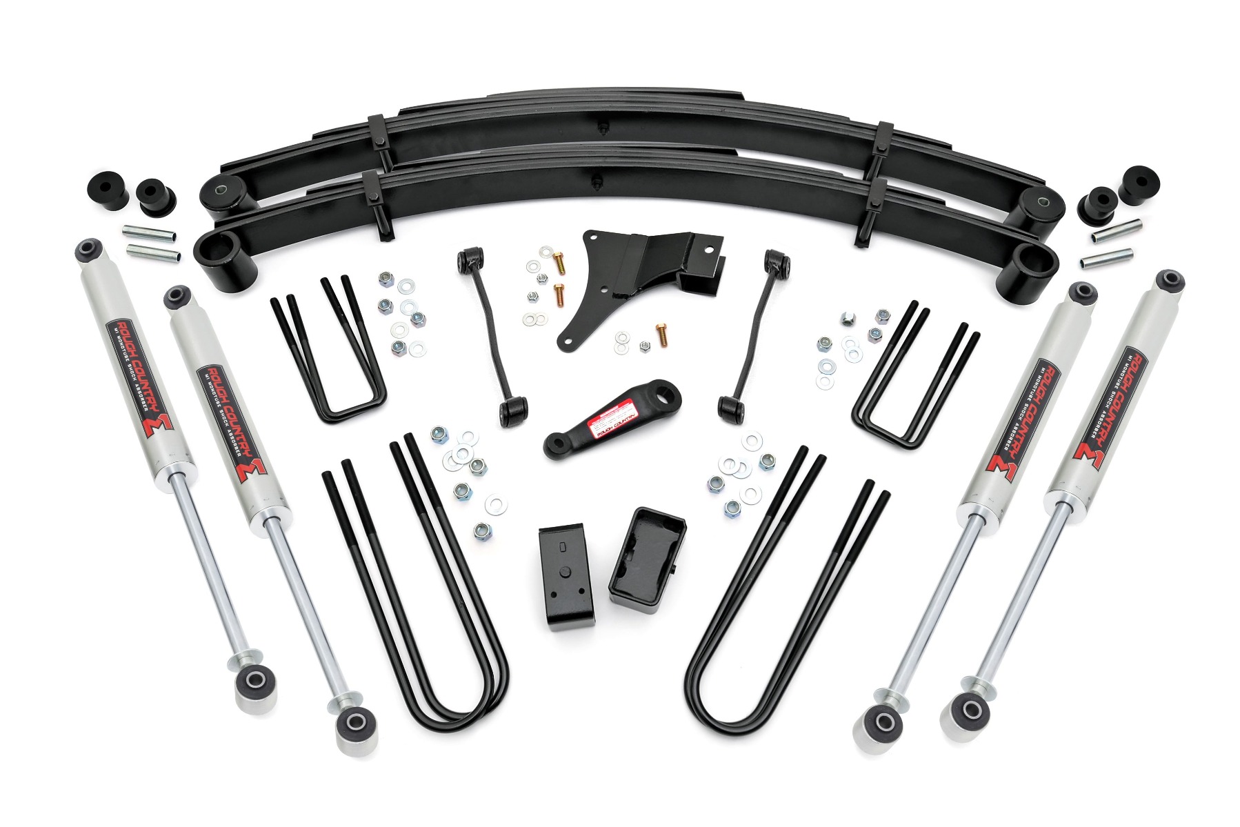 Rough Country 4 Inch Lift Kit Rear Blocks M1 Ford F-250/F-350 Super Duty 4WD (1999)