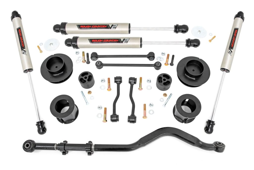 Rough Country 3.5 Inch Lift Kit Spacers V2 Jeep Gladiator JT 4WD (2020-2023)