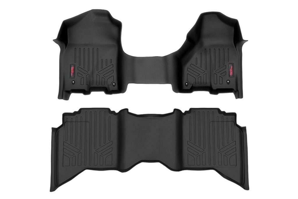 Rough Country Floor Mats FR & RR Crew/Mega Cab Ram 1500 2WD/4WD (2012-2018 & Classic)