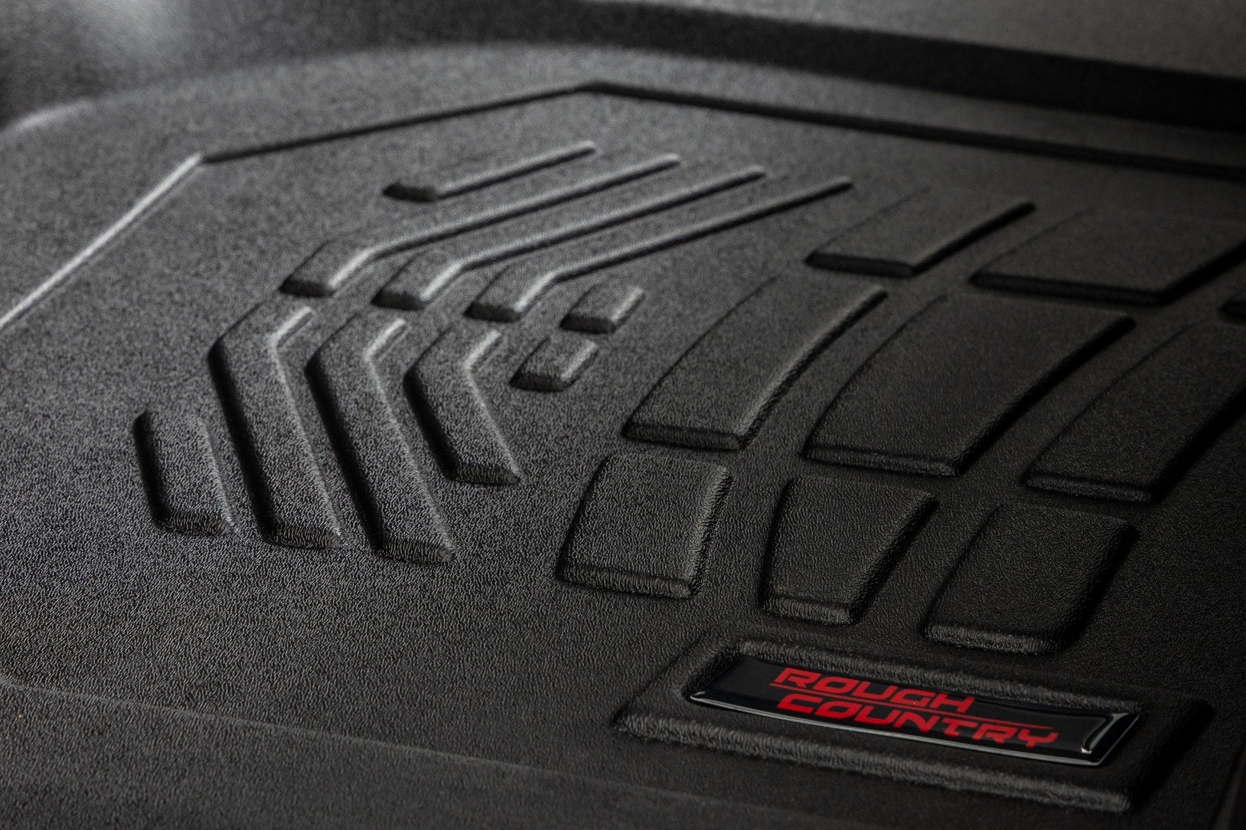Rough Country Sure-Fit Floor Mats FR & RR FR Bucket Crew Chevy/GMC 1500/2500HD/3500HD (19-26)