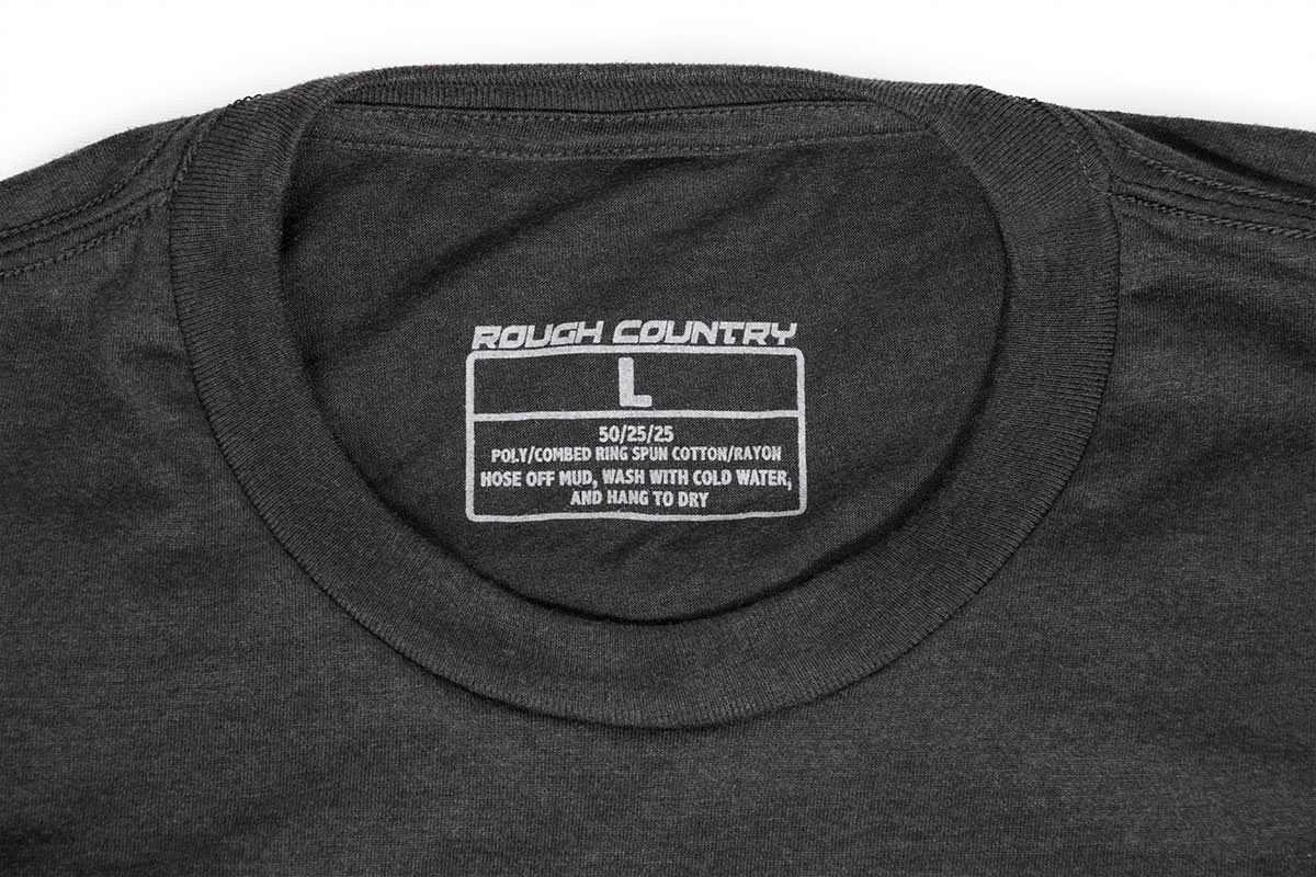 Rough Country T-Shirt Horizontal Tread Grey SM