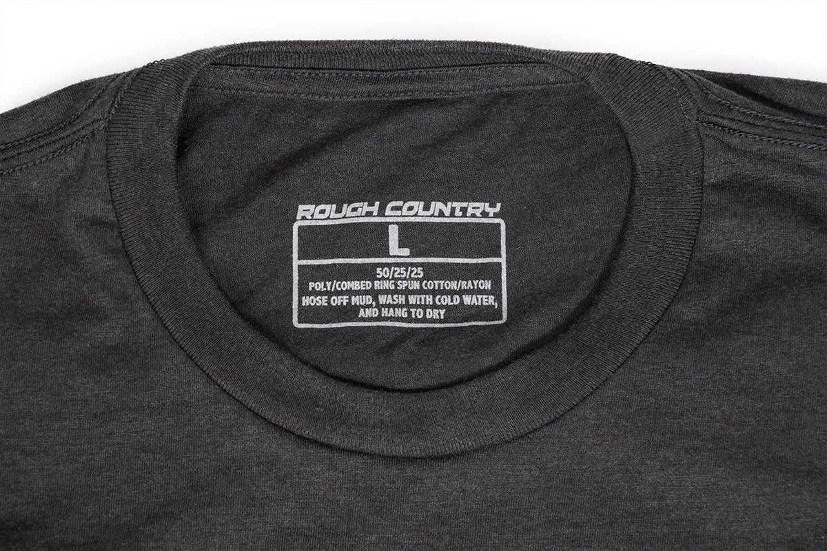 Rough Country T-Shirt Horizontal Tread Grey XL